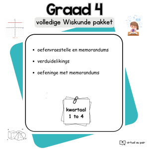Graad 4 Wiskunde
