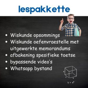 Wiskunde Lespakkette