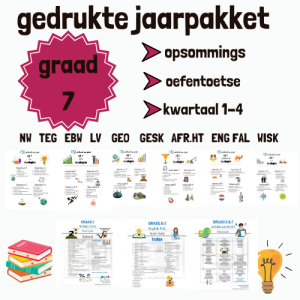 graad 7 gedrukte pakket