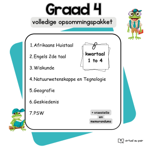 Graad 4 PDF opsommings en toetse 2026