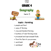 Grade 4 Geography Term 3 CAPS 2025 | People, Farming & Food – Summary + Worksheet