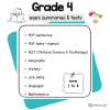Grade 4 PDF summaries and tests with Maths included