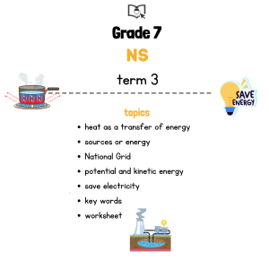 Grade 7 NS science term 3 summary