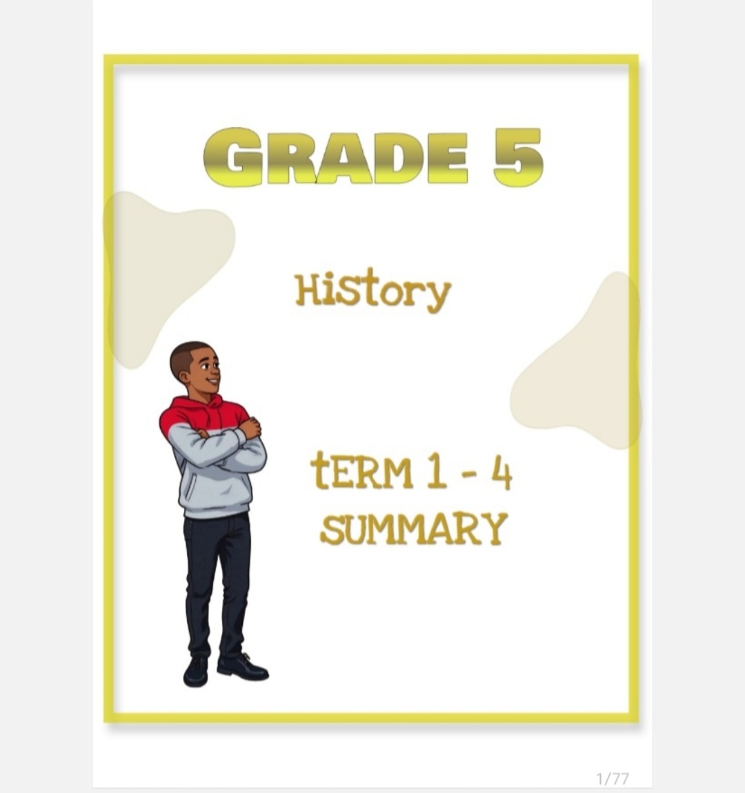 Grade 5 History Summary (Term 1 -4)