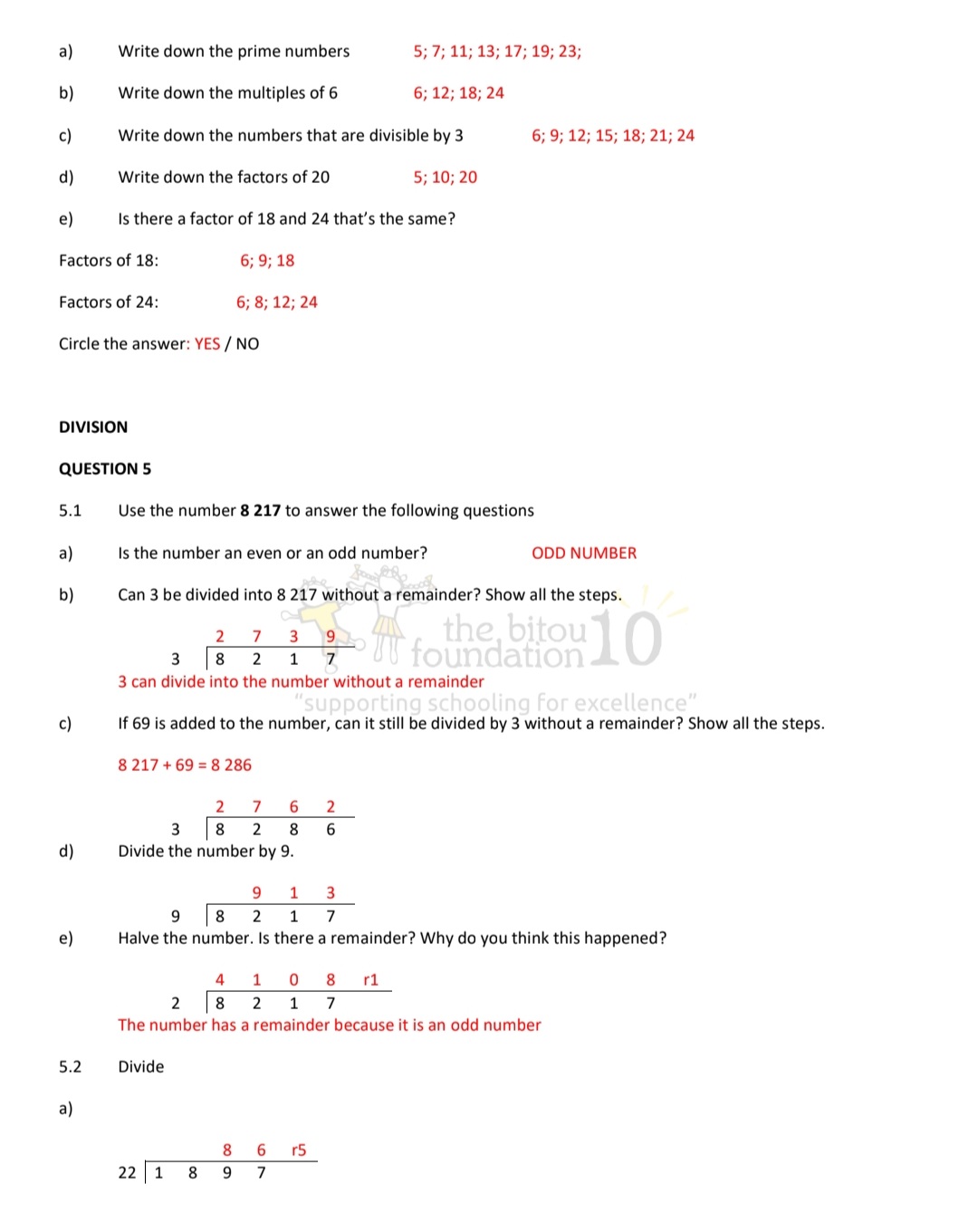 Grade 6 Mathematics Term 1 +2 Revision - Image 4
