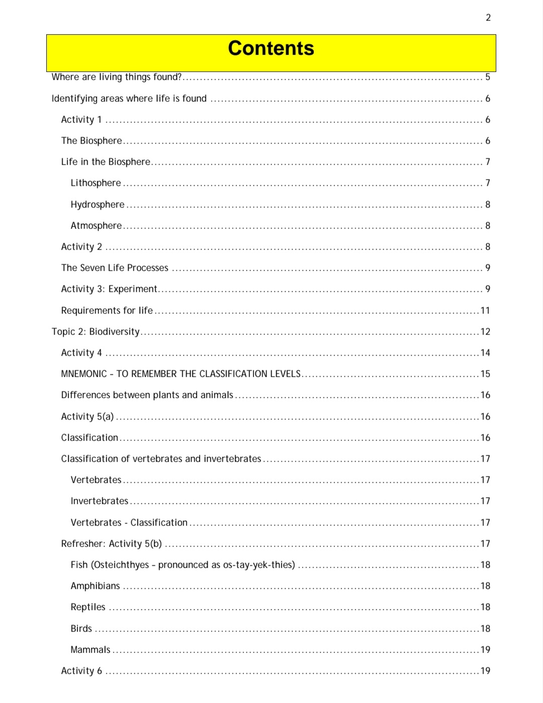 Grade 7 Natural Science Summary ( Term 1 - 4) - Image 3