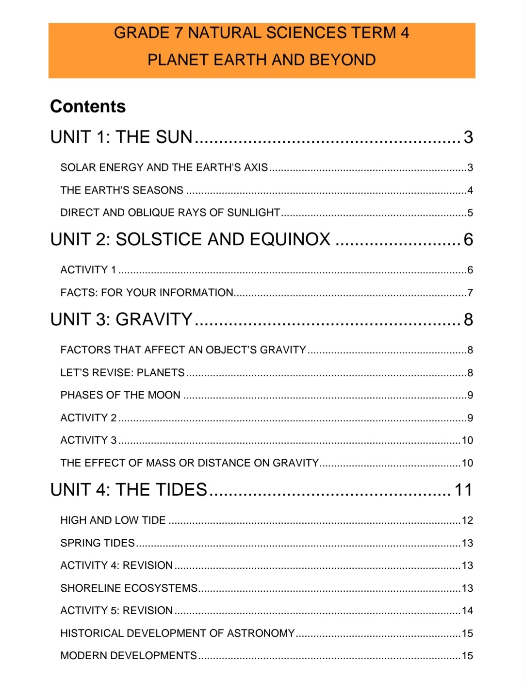 Grade 7 Natural Science Summary ( Term 3 + 4) - Image 5