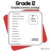 Grade 12 PDF summaries and test package
