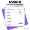 Grade 10 PDF summaries and test package