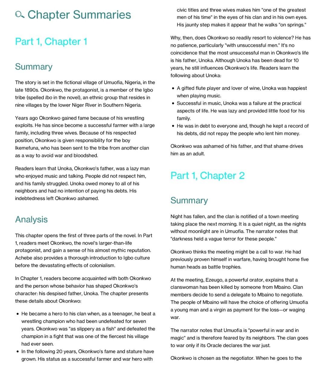 Things Fall Apart Study Guide - Image 4