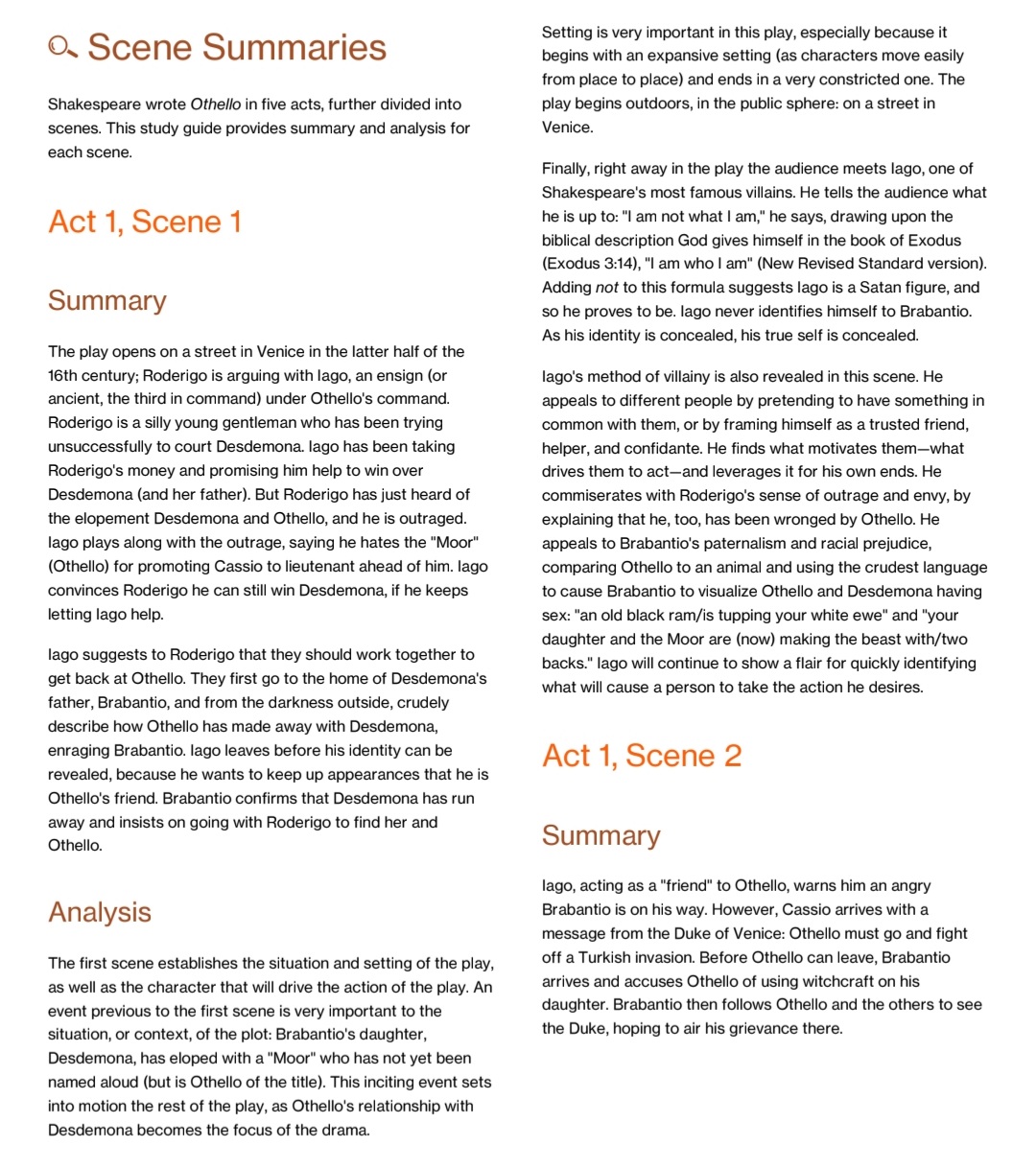 Othello Study Guide - Image 4