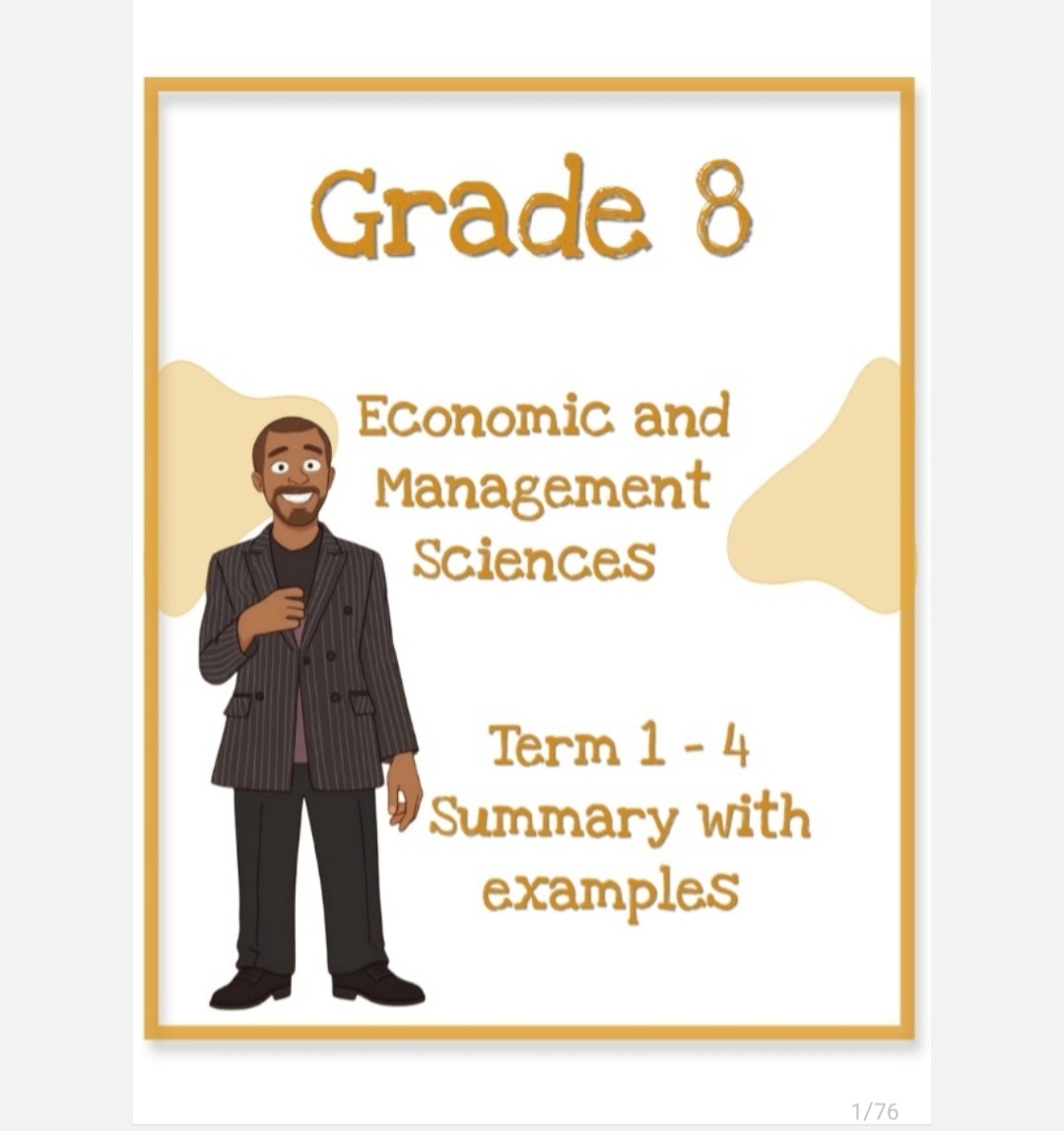 Grade 8 Economic and Management Sciences Summary with examples