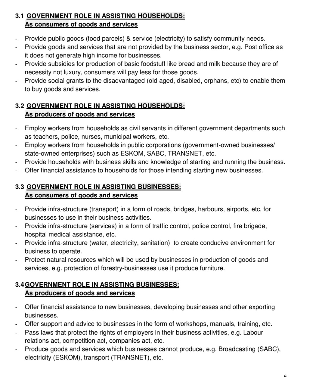 Grade 8 Economic and Management Sciences Summary with examples - Image 3