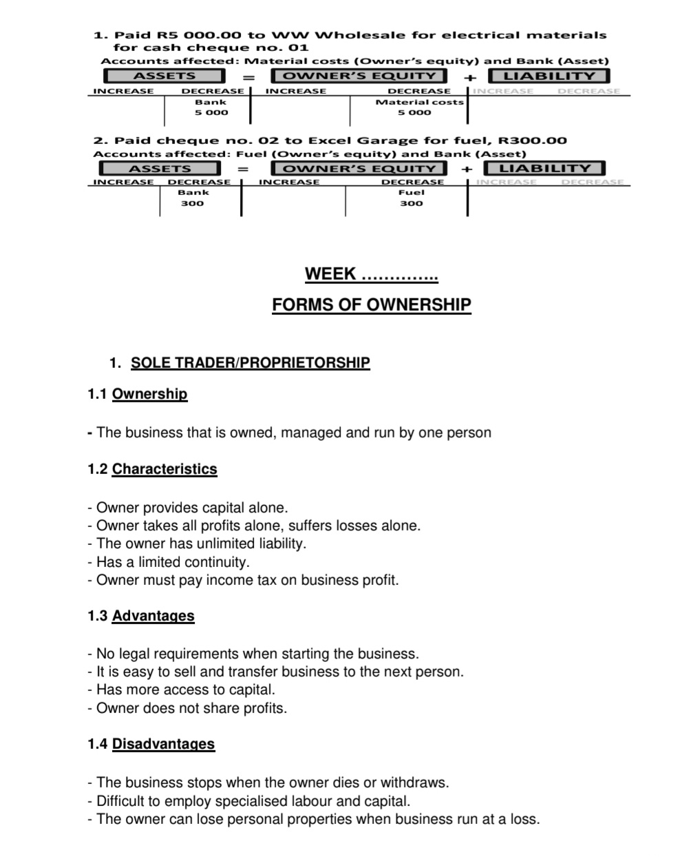 Grade 8 Economic and Management Sciences Summary with examples - Image 5