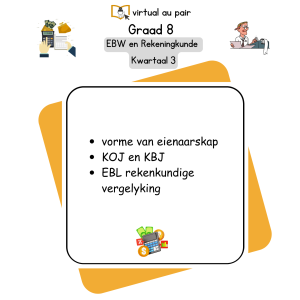 Graad 8 EBW en Rekeningkunde Kwartaal 3