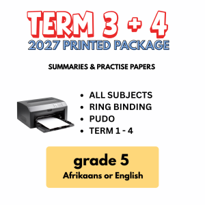 Grade 5 Printed Summaries 2027