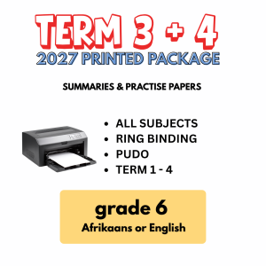 Grade 6 Printed Summaries 2027
