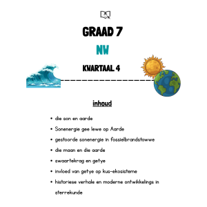 Graad 7 Natuurwetenskappe Kwartaal 4