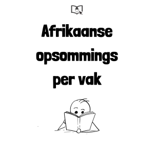 Only buy one subject- Afrikaans