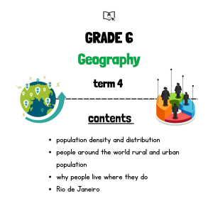 Grade 6 Geography Term 4