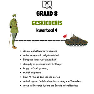Graad 8 Geskiedenis Kwartaal 4