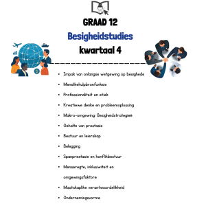 Graad 12 Besigheidstudies Kwartaal 4