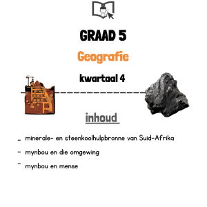 Graad 5 Geografie Kwartaal 4